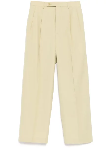 Spodnie Auralee żółte