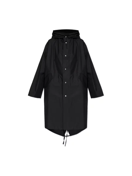 Parka Jil Sander z kapturem czarna