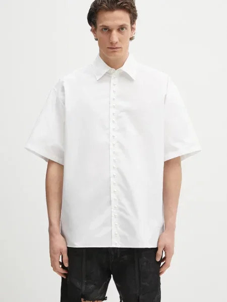 AMBUSH cămașă Pearl Button Shirt cu guler clasic relaxed alb