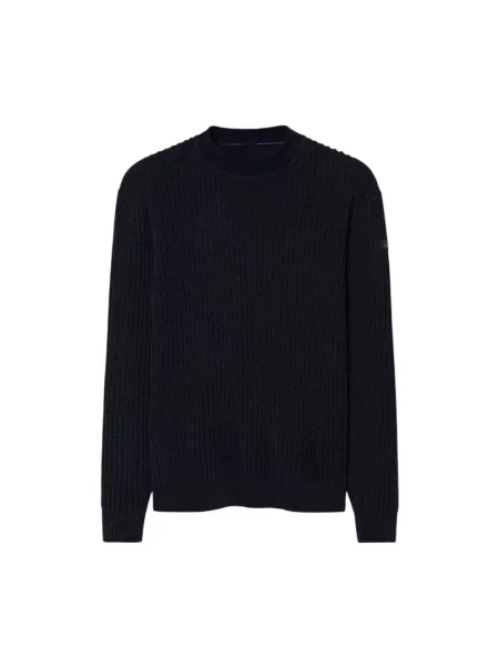 Lniany sweter Rrd czarny