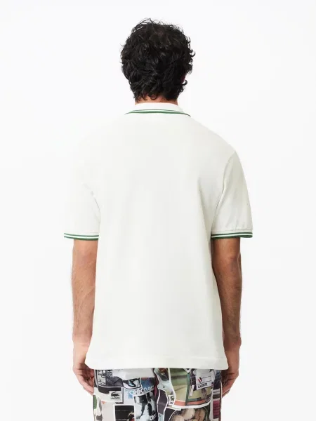 Поло Lacoste бежевое
