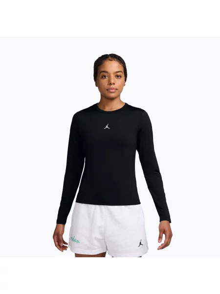 Дамска блуза с дълъг ръкав Jordan Sport black/white бяло