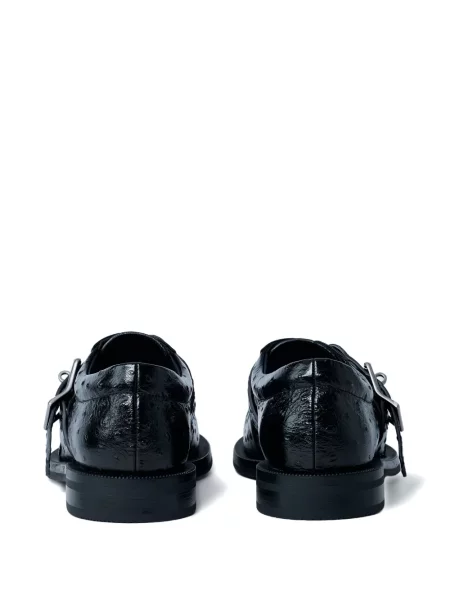 Кожаный пръстен Martine Rose черно