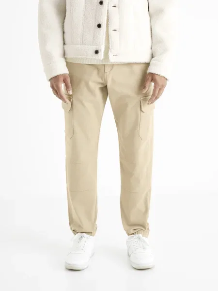 Pantaloni Celio casual bej