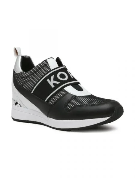 Michael Kors Bőr sneakers tornacipő MAVEN SLIP ON fekete