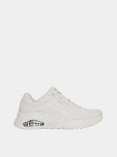 Кожаные повседневные кроссовки Skechers бежевые
