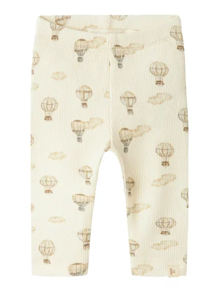 Lil'Atelier Leggings NBNGavo / maro deschis / gri bej