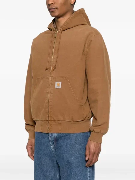 Geacă Carhartt Wip cu glugă maro