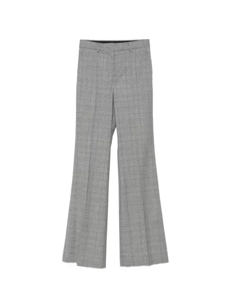 Pantaloni Sportmax în carouri negru