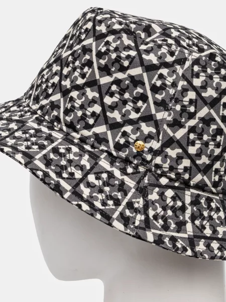 Tory Burch klobuk Prismatic T Monogram bež