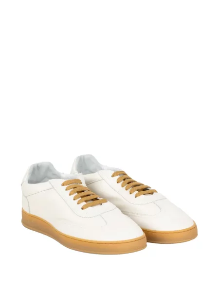 Sneakerși Soldini80 cu șireturi din dantelă alb