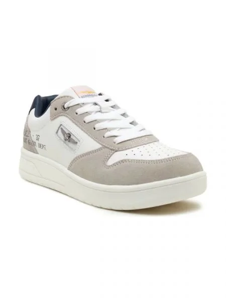 Aeronautica Militare Bőr sneakers tornacipő bézs