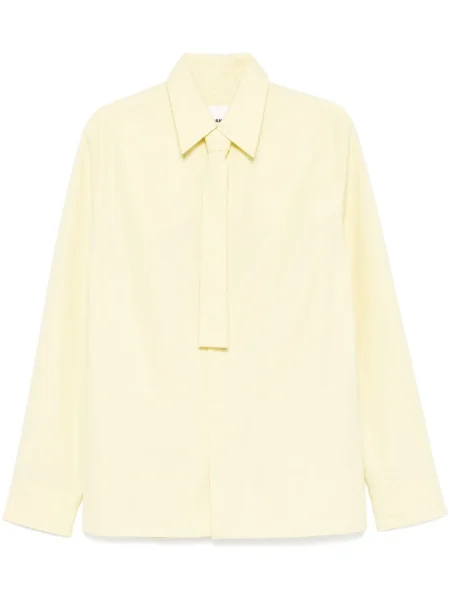 Риза Jil Sander поплин жълто