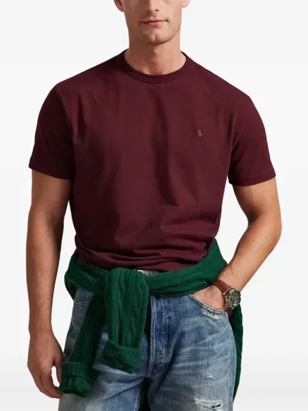 Ριγέ polo Polo Ralph Lauren με κουκούλα με αυτόγραφο λευκό