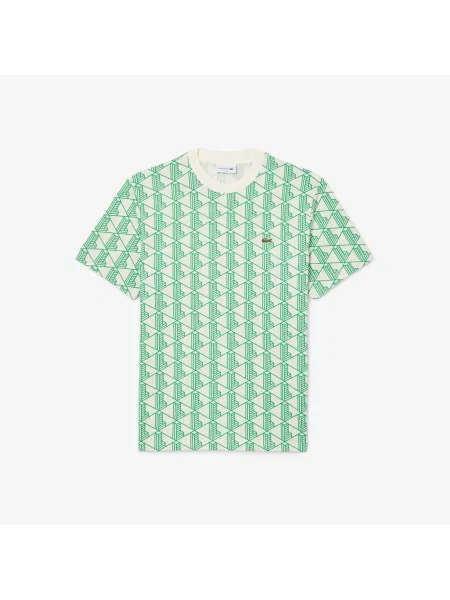 Lacoste Koszulka Z Monogramem zielony
