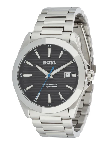 BOSS Ceas analogic STRIKE / argintiu negru