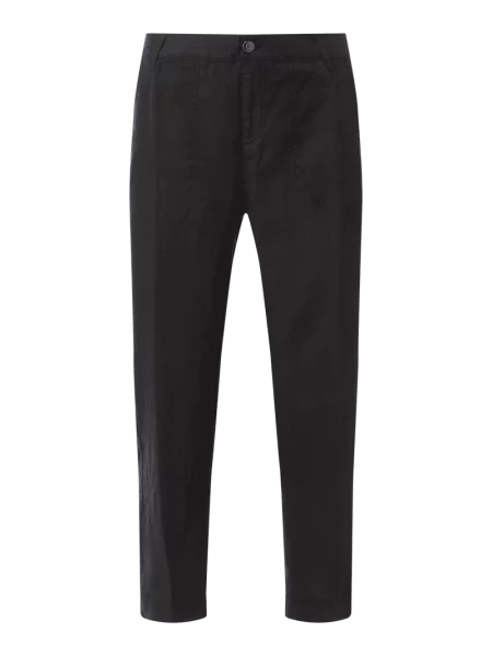 Kuloty z lnu w kant model ‘Nora’ Mac czarne