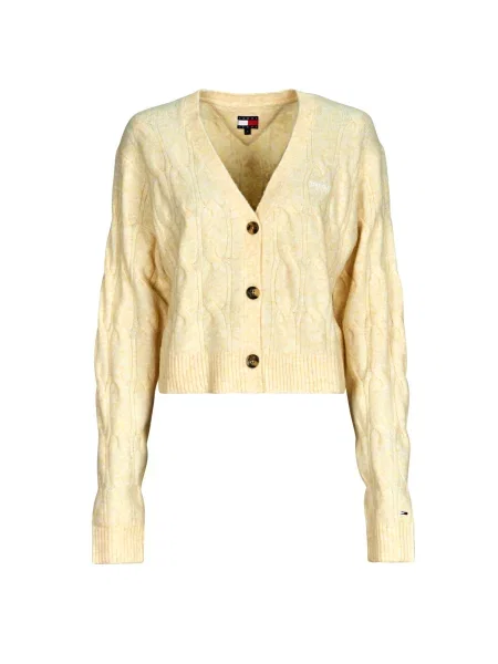 Denim brezrokavnik Tommy Jeans bež