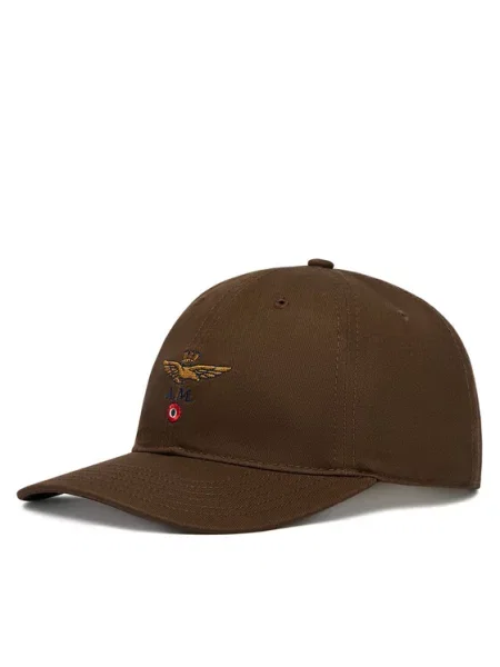 Férfi baseballsapka Aeronautica Militare chestnut brown. Méret: OS barna