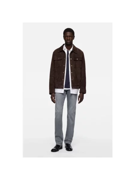 Jeansy straight leg 7 For All Mankind szare