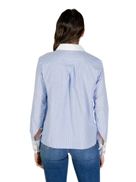 Cămașă Morgan cu dungi clasică albastru