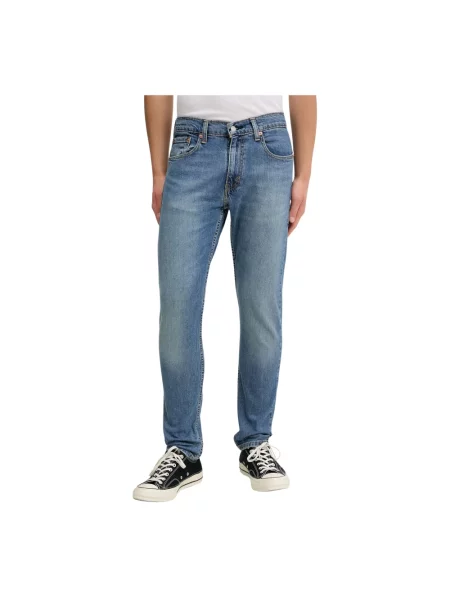 Levi's jeansy SLIM TAPER niebieskie