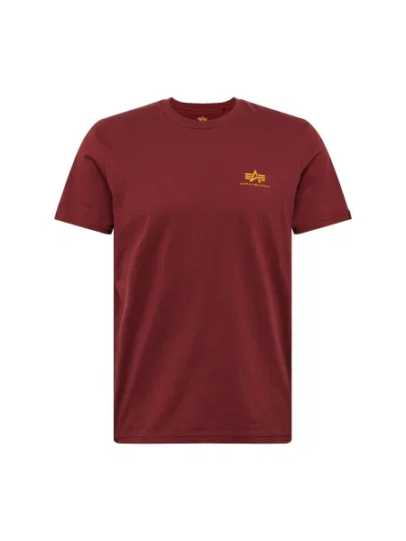 ALPHA INDUSTRIES Tricou burgundy / galben închis roșu