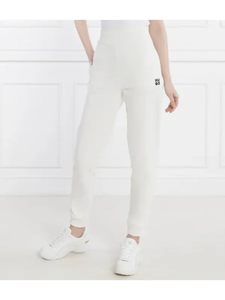 HUGO Pantaloni de trening Nelfinia alb