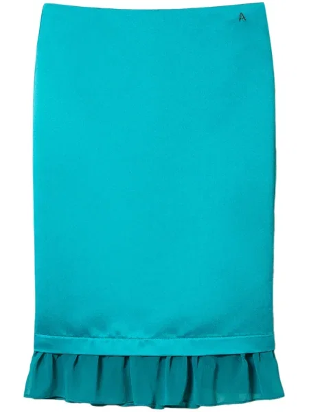 Fustă midi Twinset până la genunchi verde