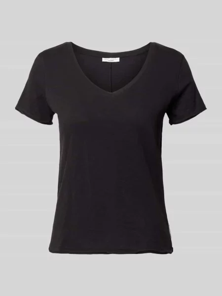 T-shirt o kroju boxy fit z czystej bawełny Marc O'polo Denim czarna