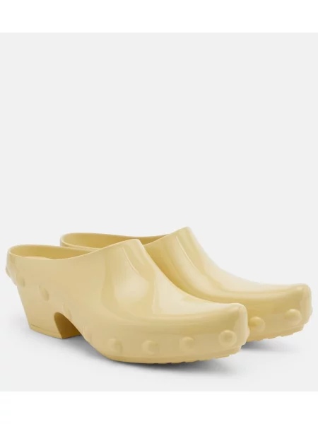 Saboți Bottega Veneta galben