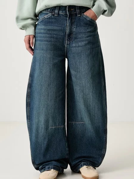Dickies blugi barrel pentru femei albastru