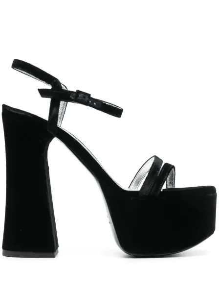 Sandale Philosophy Di Lorenzo Serafini de catifea negru