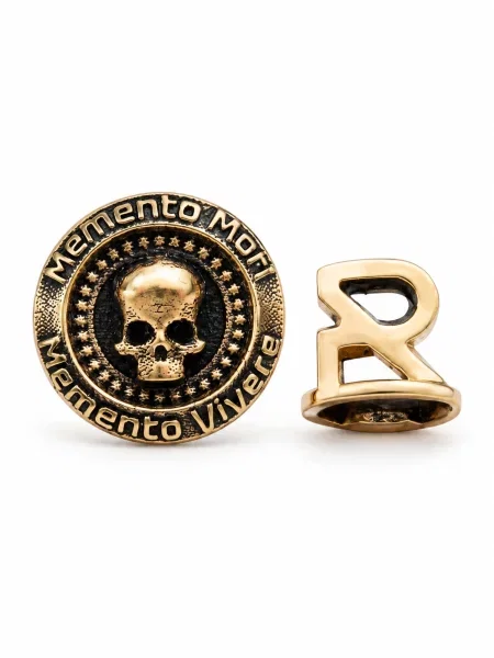 REYTEL Cercei MEMENTO MORI. VIVERE MEMENTO auriu galben