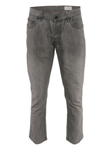 Pantaloni Boss din piele gri