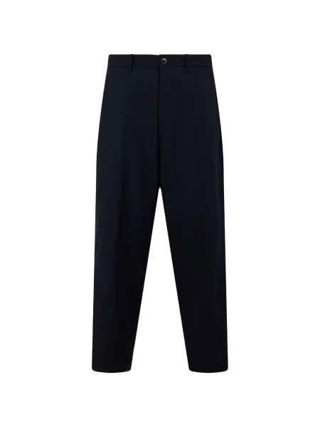 Pantaloni Nine In The Morning plisate albastru