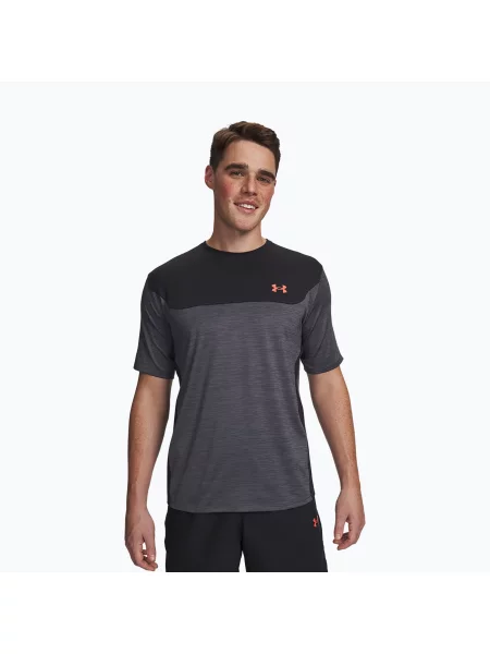 Tricou de antrenament pentru bărbați Under Armour Tech Utility black/venom red negru