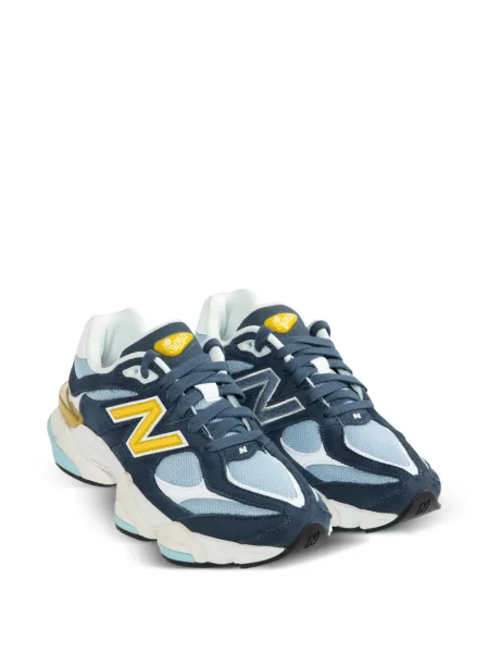 Sneakerși New Balance cu șireturi din dantelă albastru
