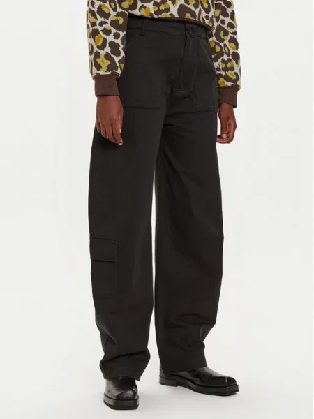 Штани Alpha Industries Field Pant широкі висока посадка чорний
