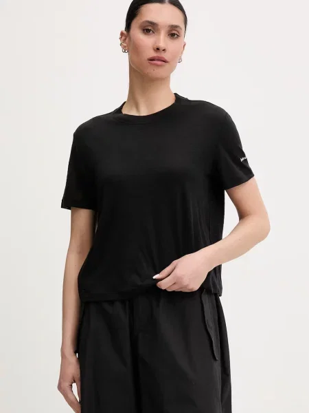 Icebreaker kratka majica volnena Tech Lite črna