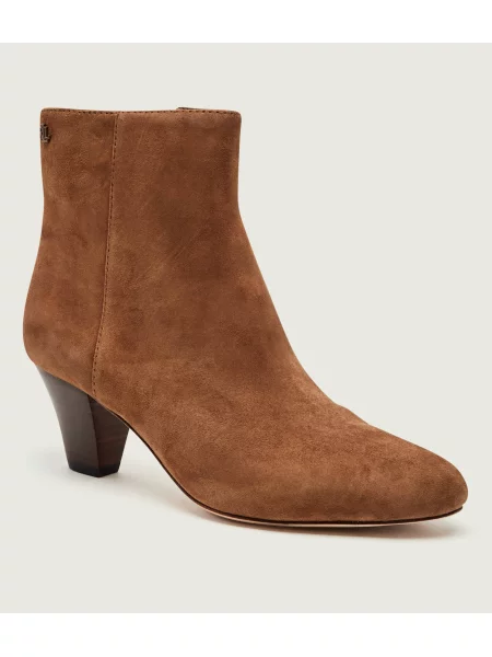 LAUREN RALPH LAUREN Botine cu Emersyn | piele întoarsă bej