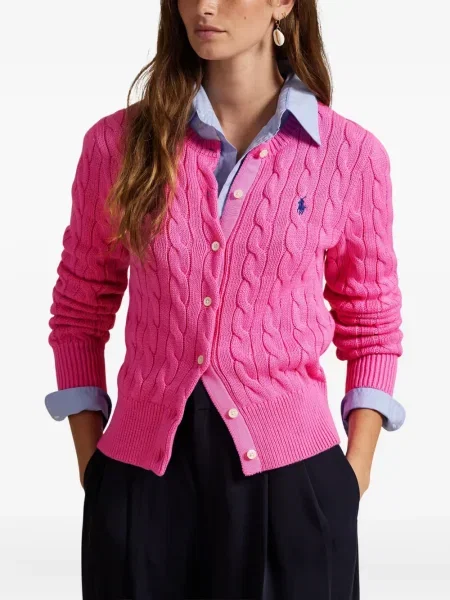 Căciulă Polo Ralph Lauren cu broderie cu dungi cowboy roșu