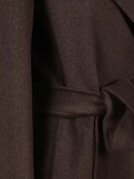 Cu centură palton 's Max Mara cu rever maro