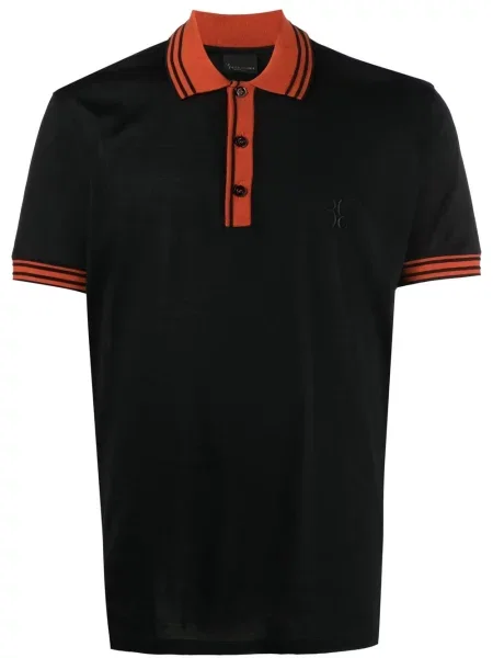 Polo Billionaire cu broderie negru