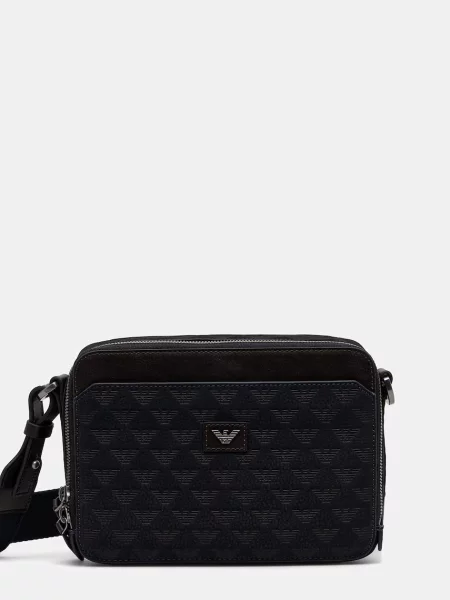 Geantă crossover Emporio Armani Bleumarin