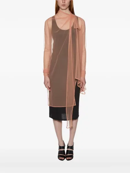 Płaszcz Rick Owens Lilies tiulowy różowy