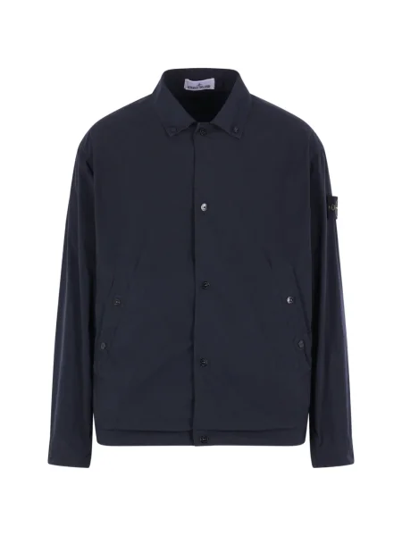 Geacă Stone Island cu strasuri albastru
