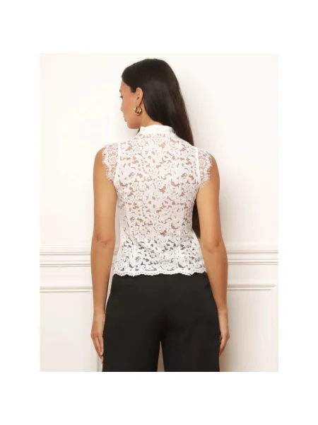 Top La Modeuse alb