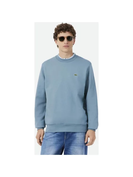 Bluza Lacoste Classic Fit Fleece niebiesko-szara S szara