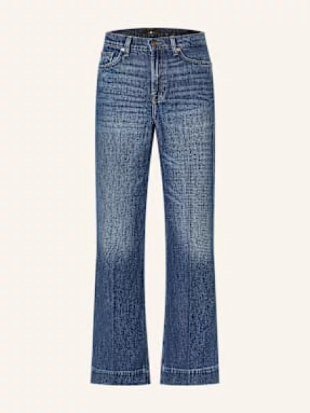 7 For All Mankind Jeansy Flared Modern Dojo blau niebieskie